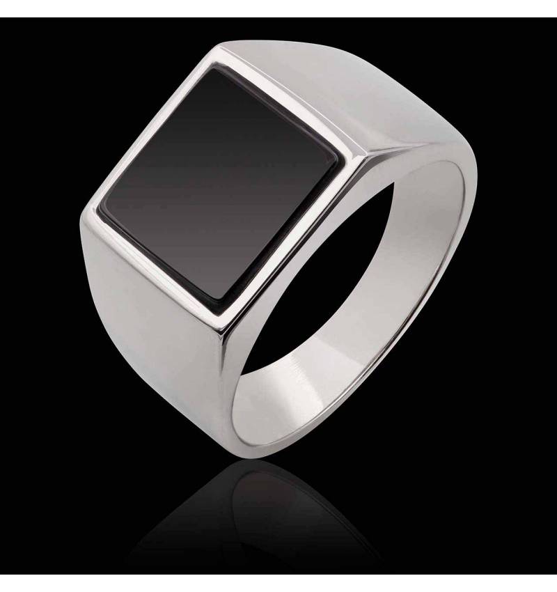 Chevalière femme or blanc Adam