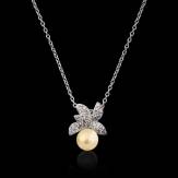 Céleste Gold Pearl Pendant