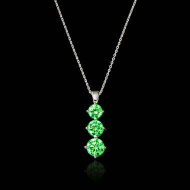 Trilogy Emerald Pendant