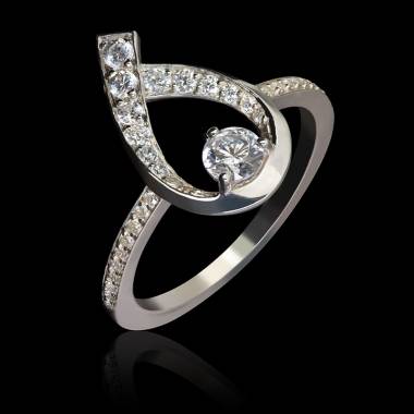 Flamme diamond ring