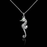 Seahorse Emerald Pendant