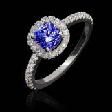 Bague saphir bleu Alice