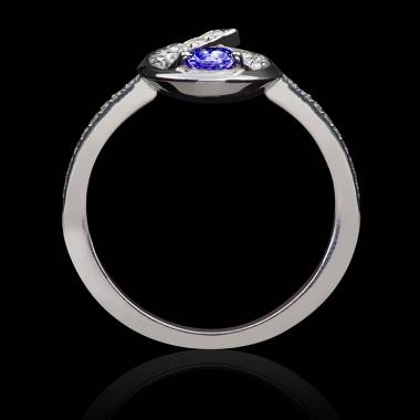 Flamme blue sapphire ring