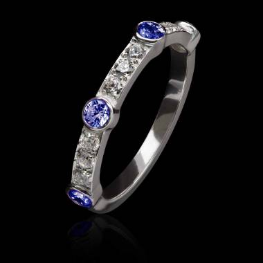 Bague saphir bleu Olivia