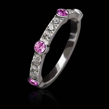 Bague saphir rose Olivia