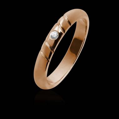 Alex Rose Gold Wedding Band