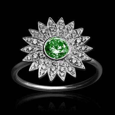 Marguerite Emerald Ring