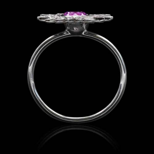 Bague saphir rose Marguerite