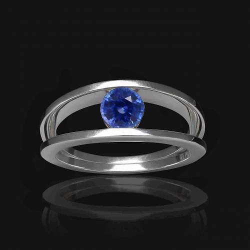 Bague saphir bleu Anne Claire