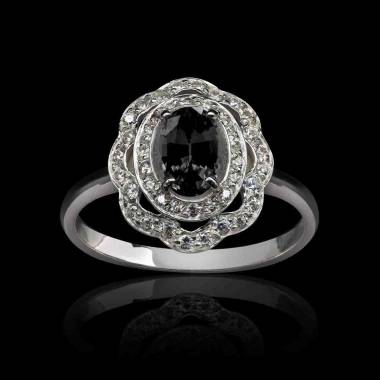 Bague diamant noir Carla