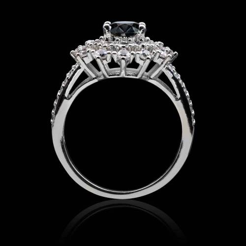 Bague diamant noir Gabrielle