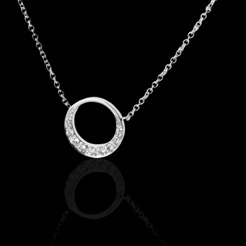 Diamond Pendant Gold Clair de Lune