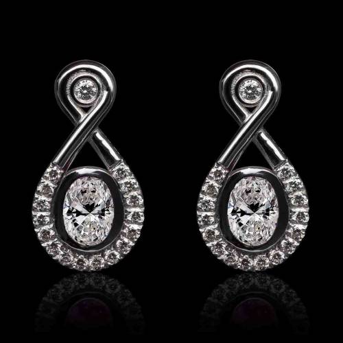 Boucles d'oreilles diamant...