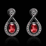 Boucles d'oreilles rubis...