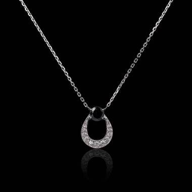 Lucky black diamond pendant