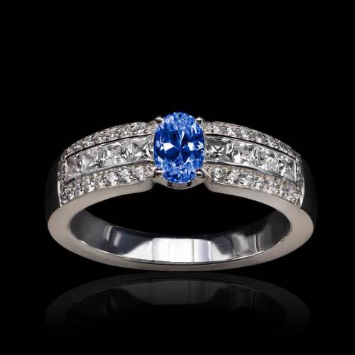 Bague saphir bleu Grace