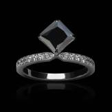 Bague diamant noir Lana