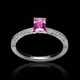 Bague saphir rose Katia