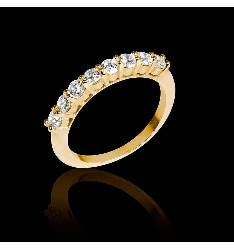 Diamond Wedding Band Yellow Gold Mercure