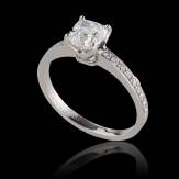 Diamond engagement ring diamond paving white gold Sandy