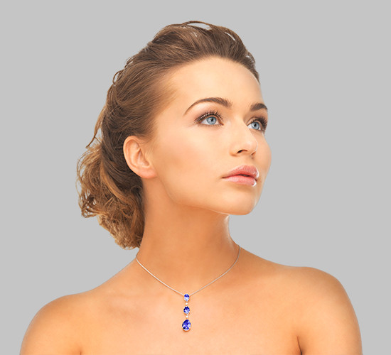 Orange Sapphire Necklace | Shop Sapphire Necklaces Online