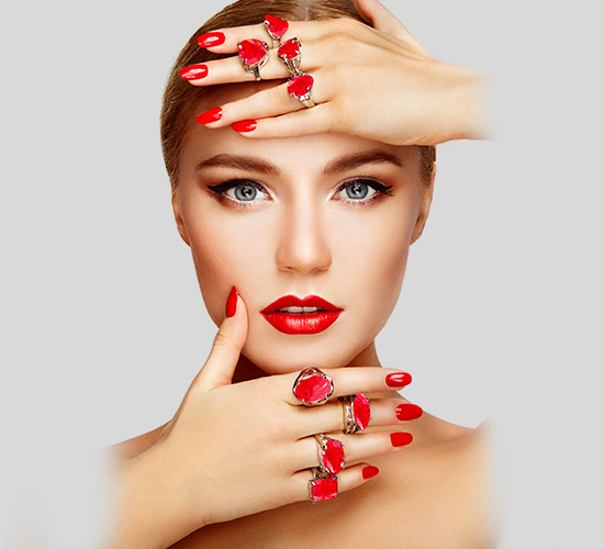 Red Spinel Ring