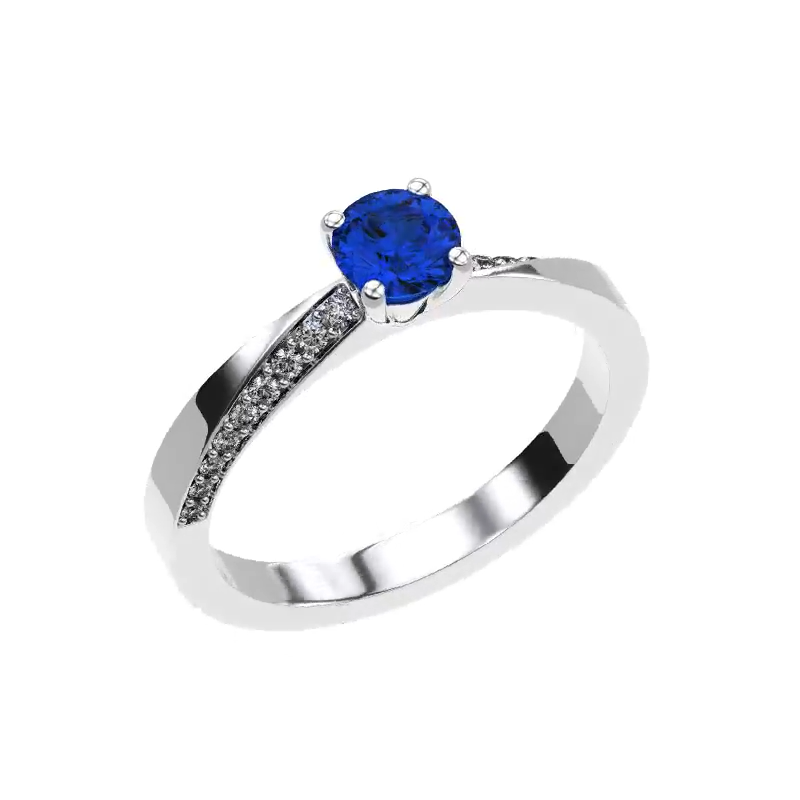 news Tub skeleton Meryem blue sapphire engagement ring